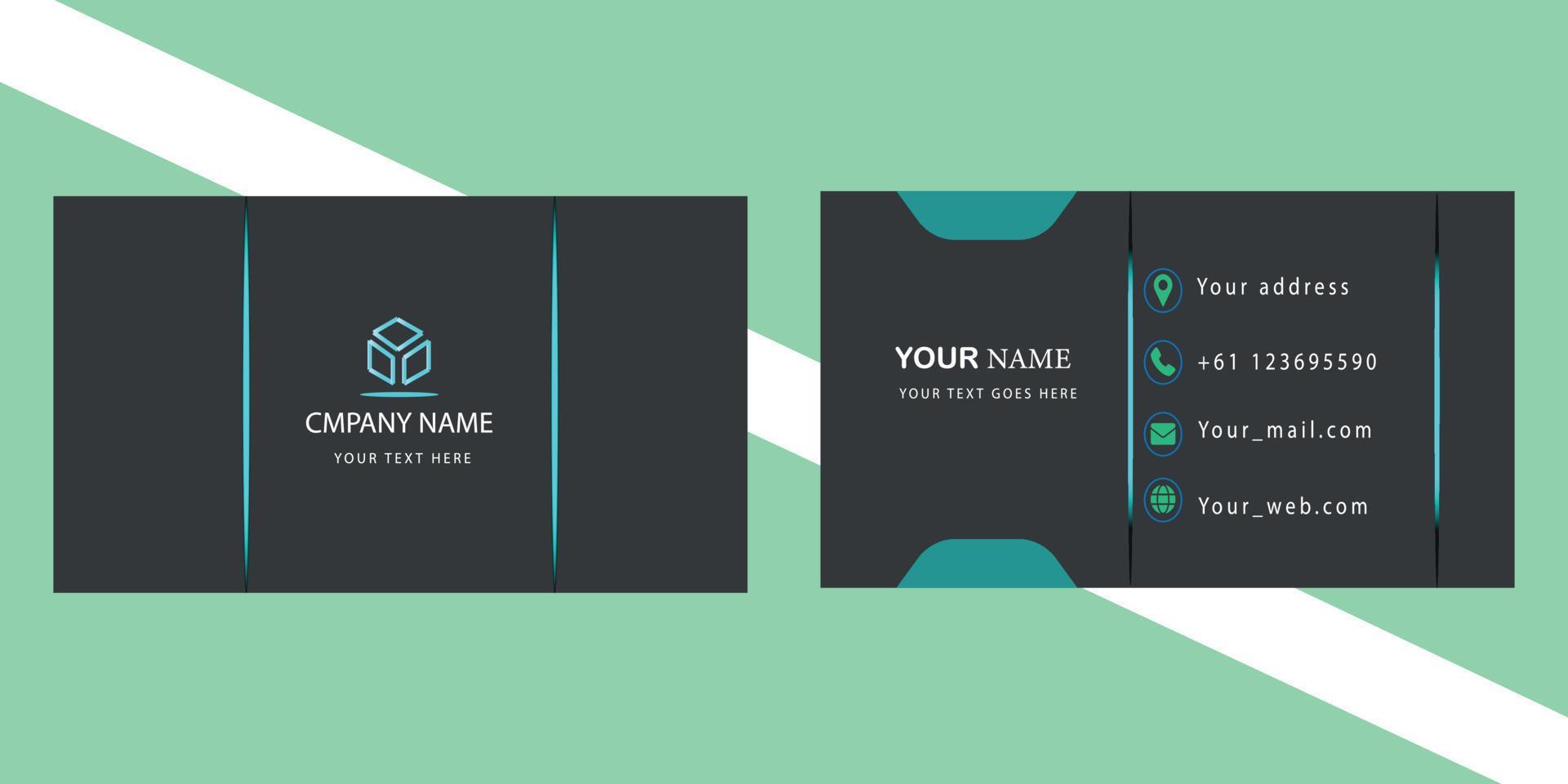 business card mockup template illustrator 12717368 Vector Art at Vecteezy