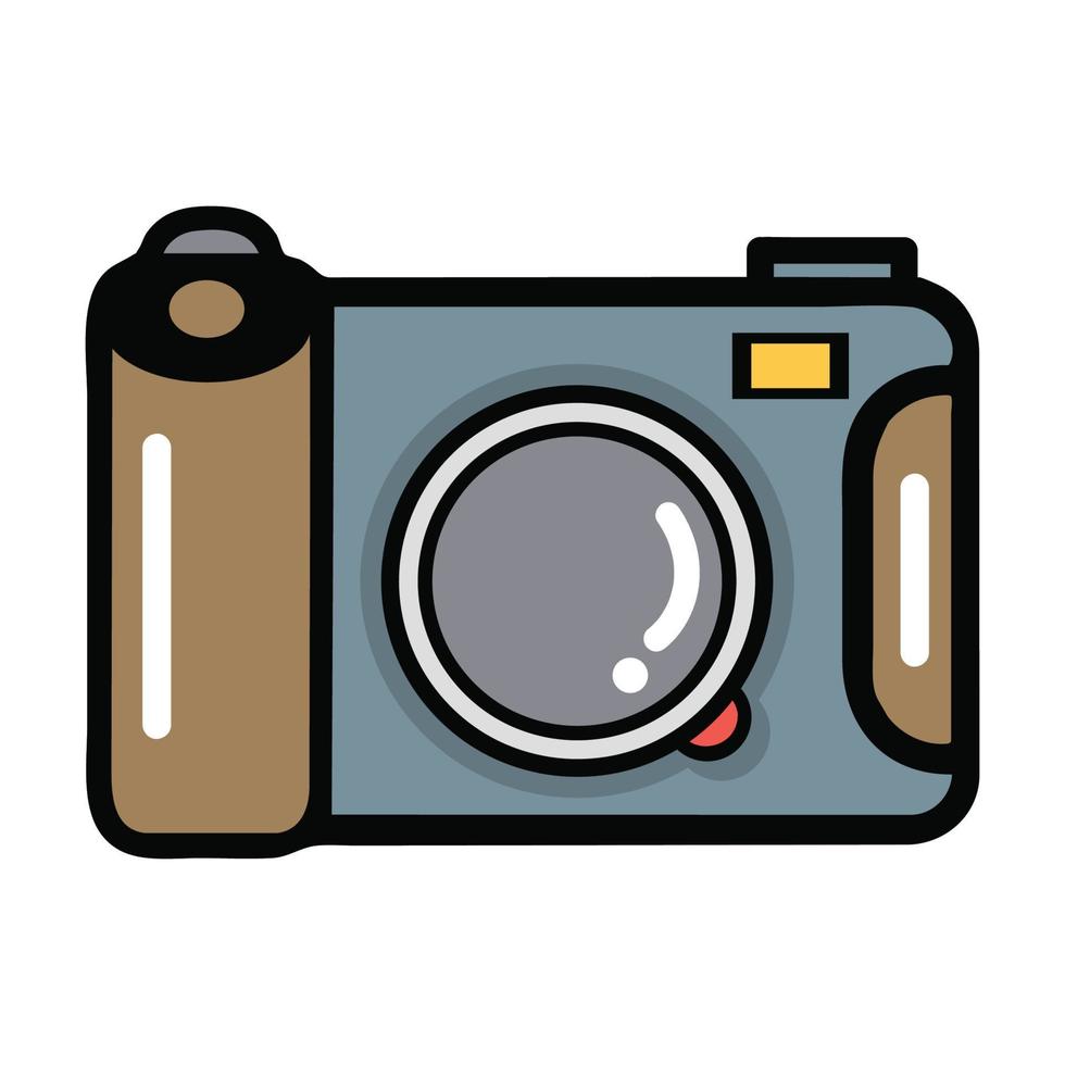 iconos de cámara de fotos estilo plano vector