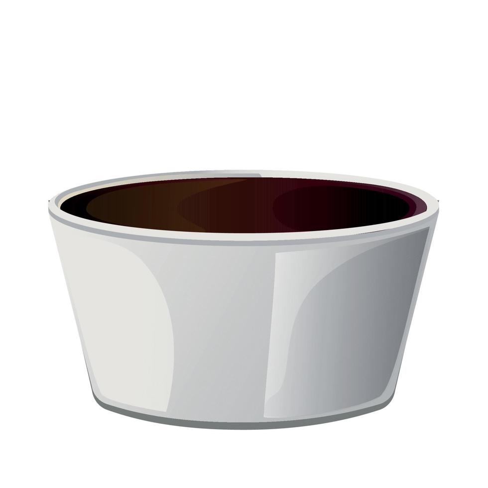 Soy asian sushi sauce in  bowl. vector