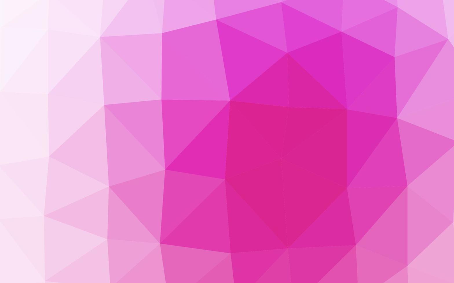 fondo poligonal vector rosa claro.