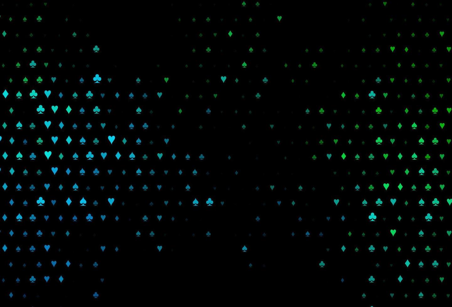 Dark blue, green vector layout with elements of cards.