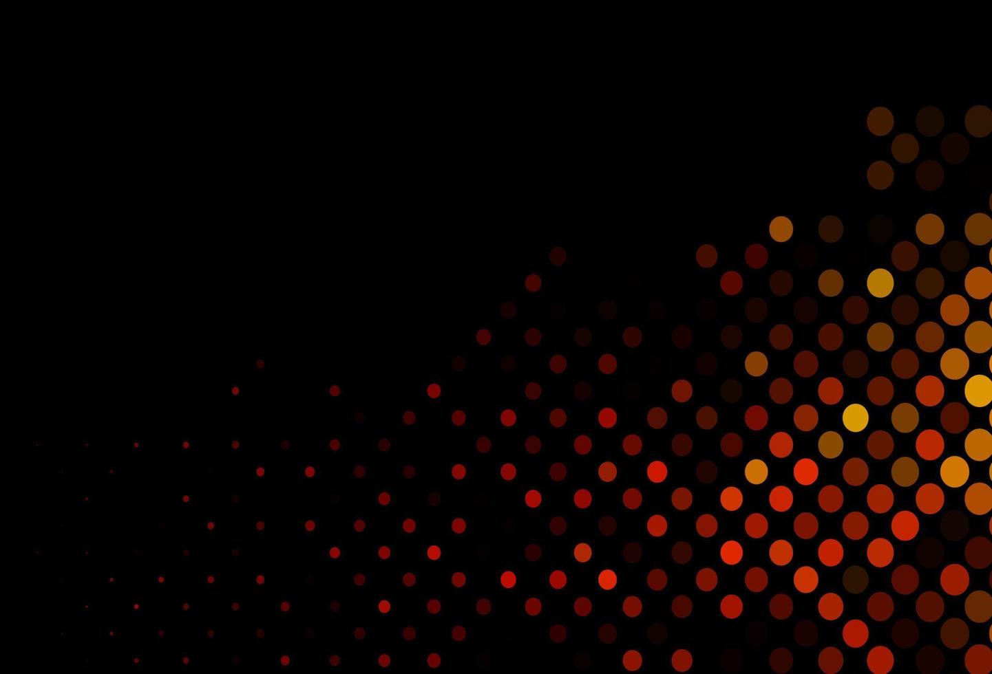 Dark Orange vector cover with spots.