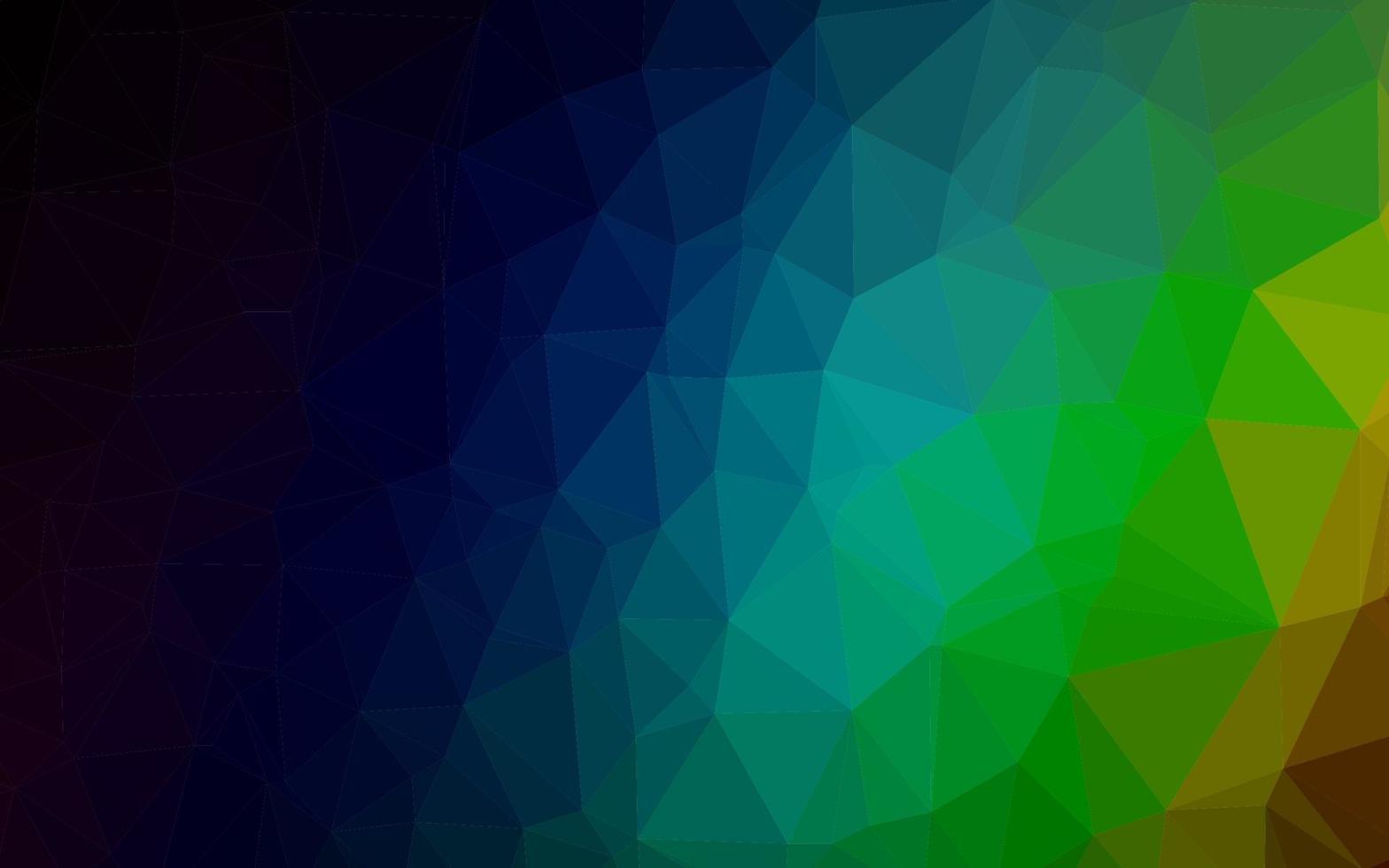 Dark Multicolor, Rainbow vector shining triangular pattern.