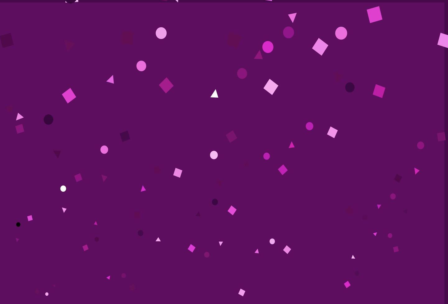 Light Pink vector texture in poly style with circles, cubes.