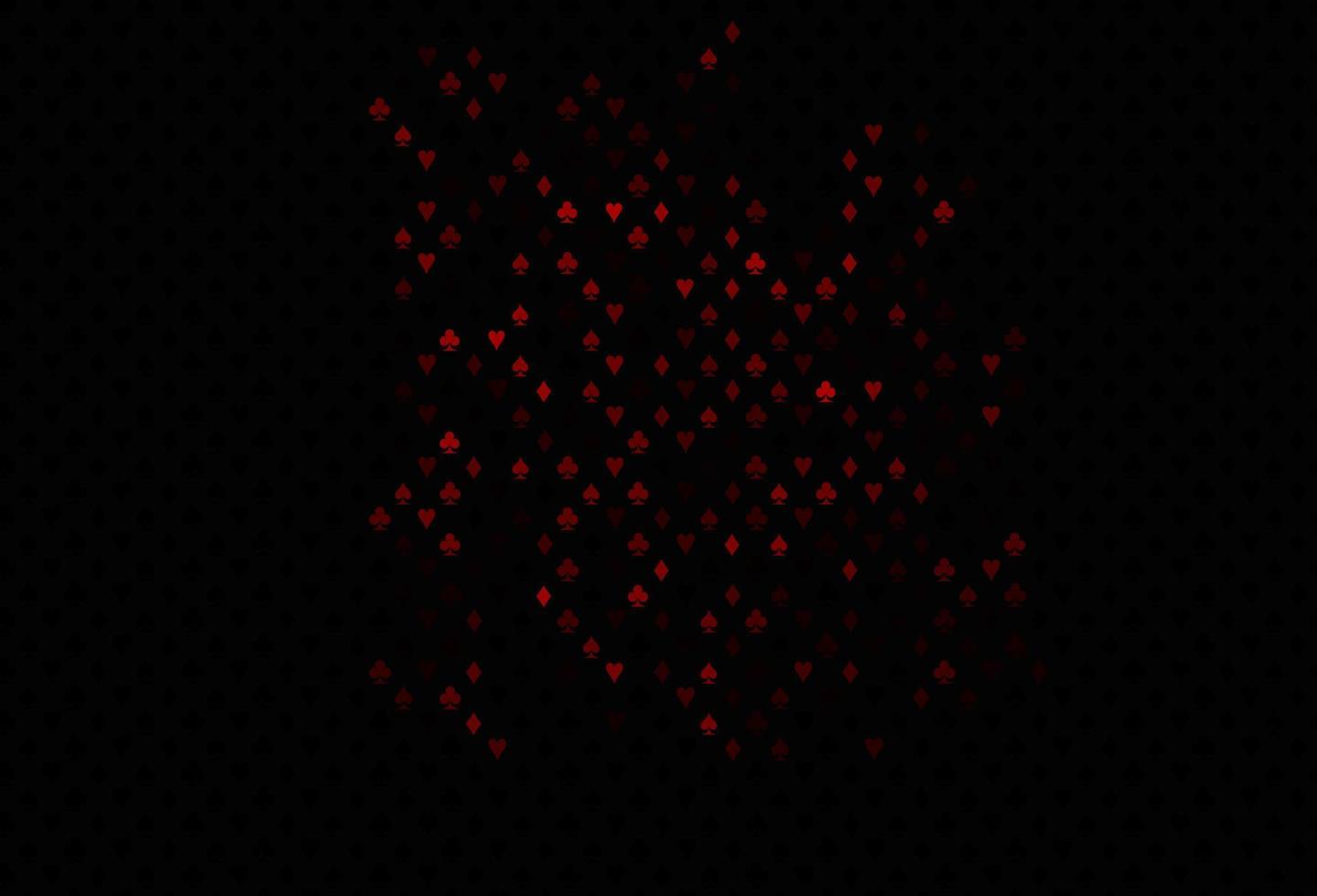 Dark red vector pattern with symbol of cards.