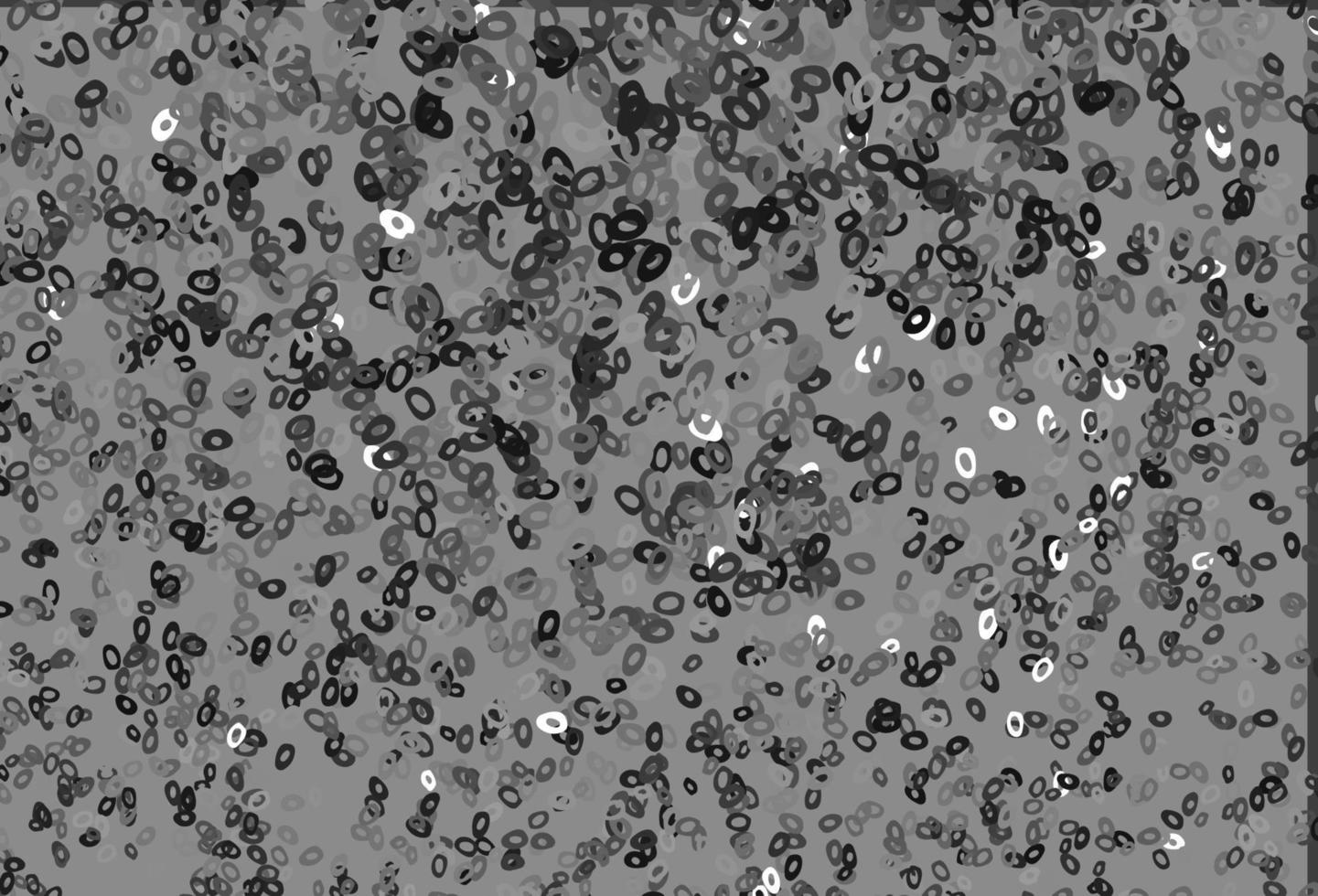 Dark Silver, Gray vector background with bubbles.