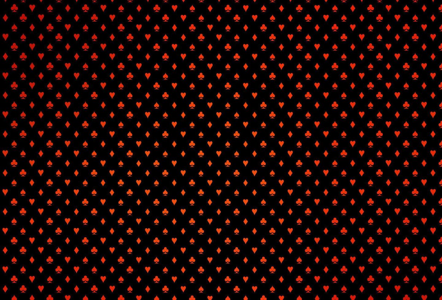 Dark orange vector pattern with symbol of cards.