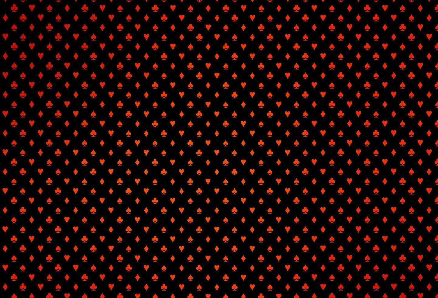 Dark orange vector pattern with symbol of cards.