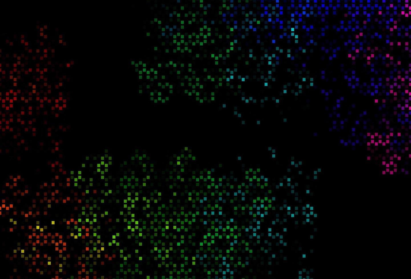 Dark Multicolor, Rainbow vector cover with polygonal style.