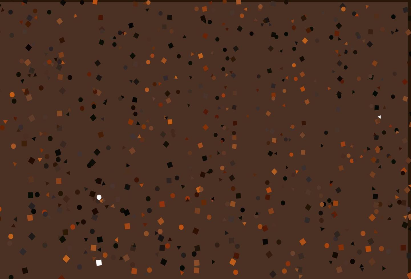Light Orange vector pattern in polygonal style with circles.