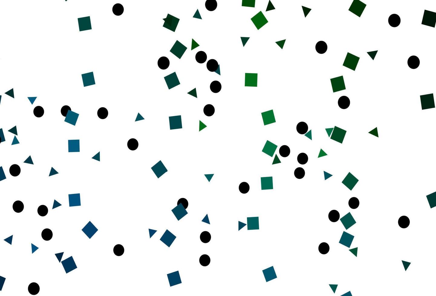 Light Blue, Green vector background with triangles, circles, cubes.