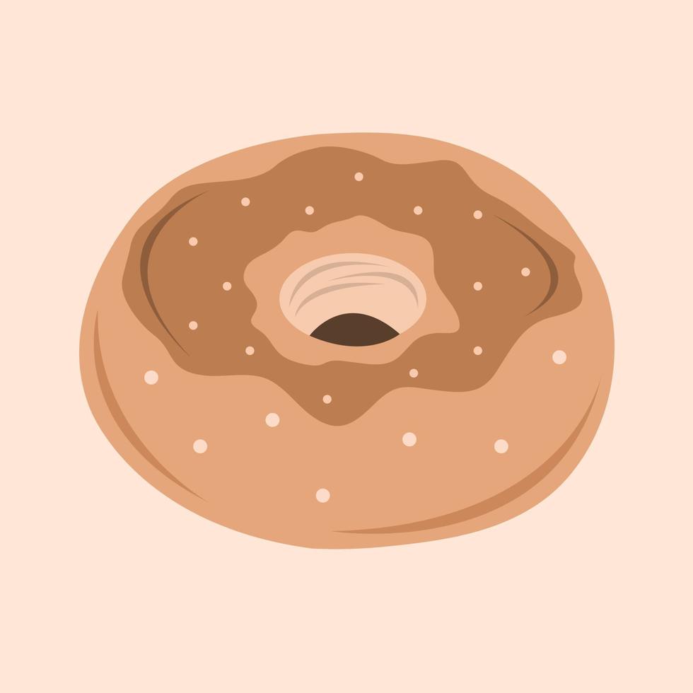 ilustración de vector de bagel para diseño gráfico y elemento decorativo