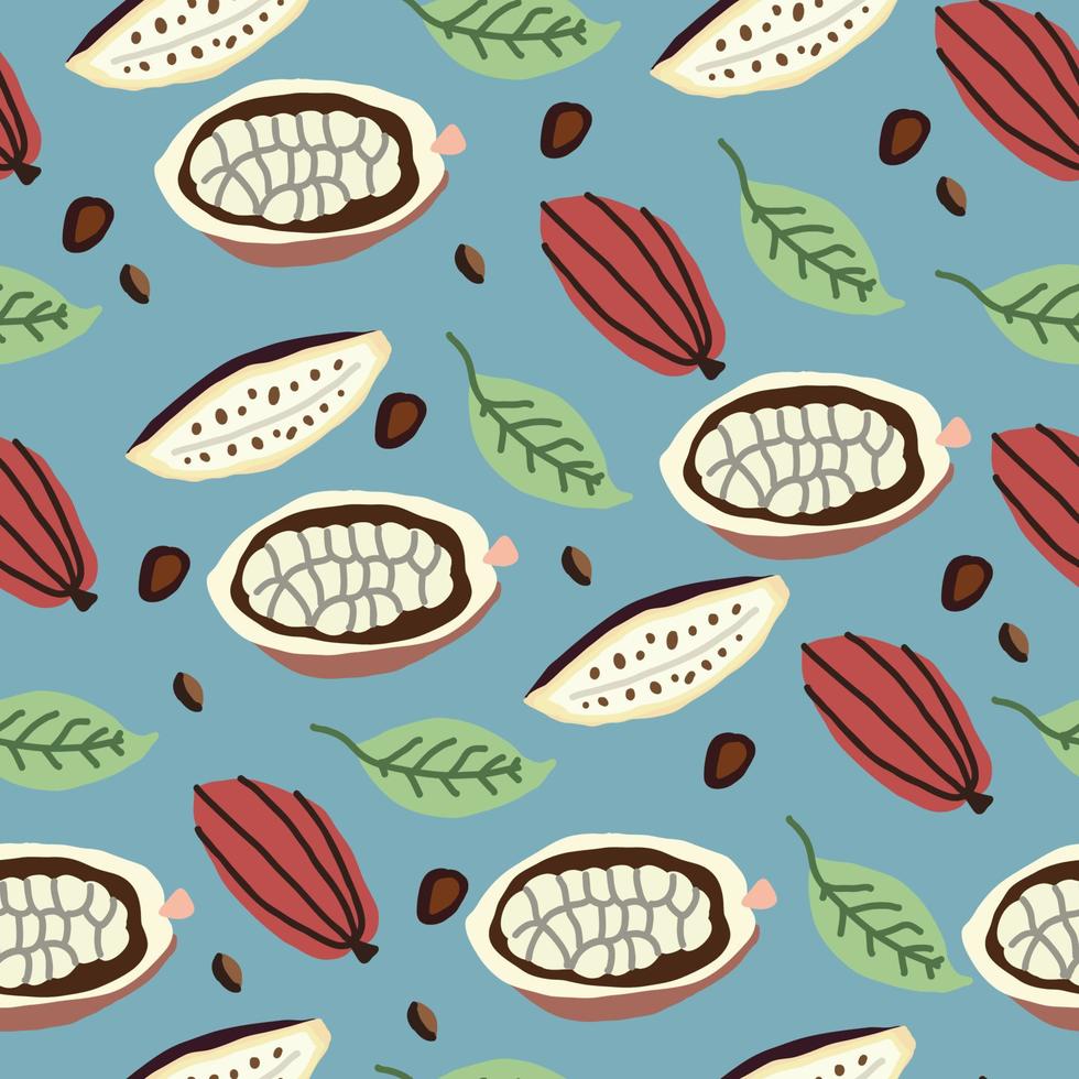 Cocoa Seamless Pattern vector