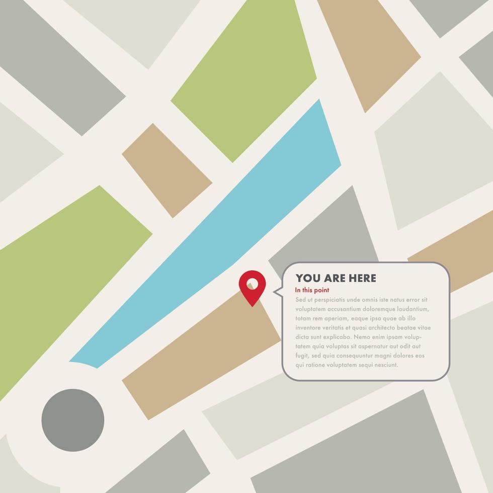Location in a Map vector