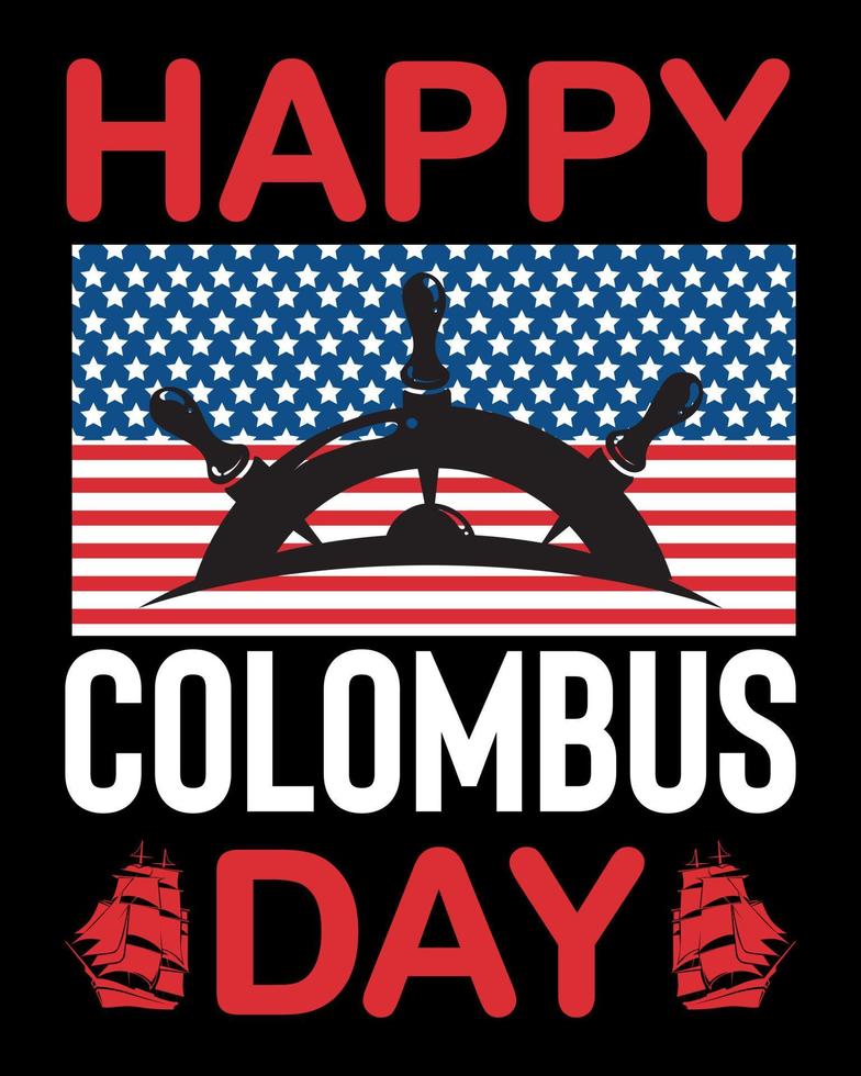 Happy Columbus day design vector