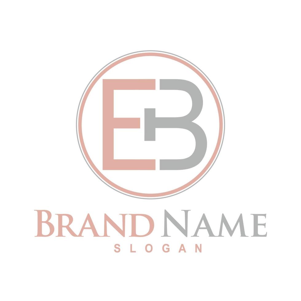 EB letter logo. Unique attractive creative modern initial BE EB or E B initial based letter icon logo vector