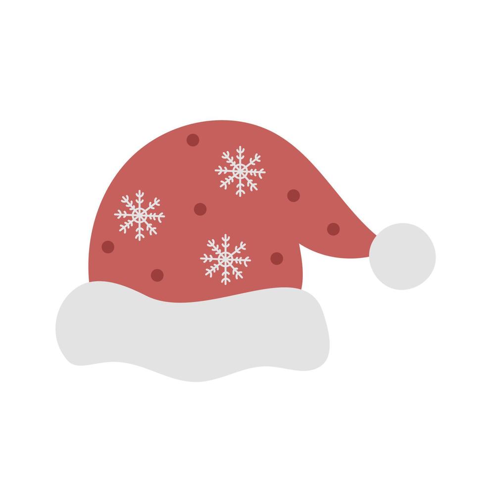 Santa hat sticker vector