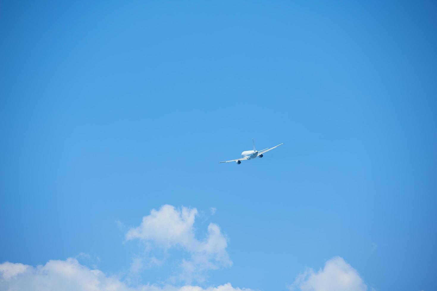 Modern airplane view photo