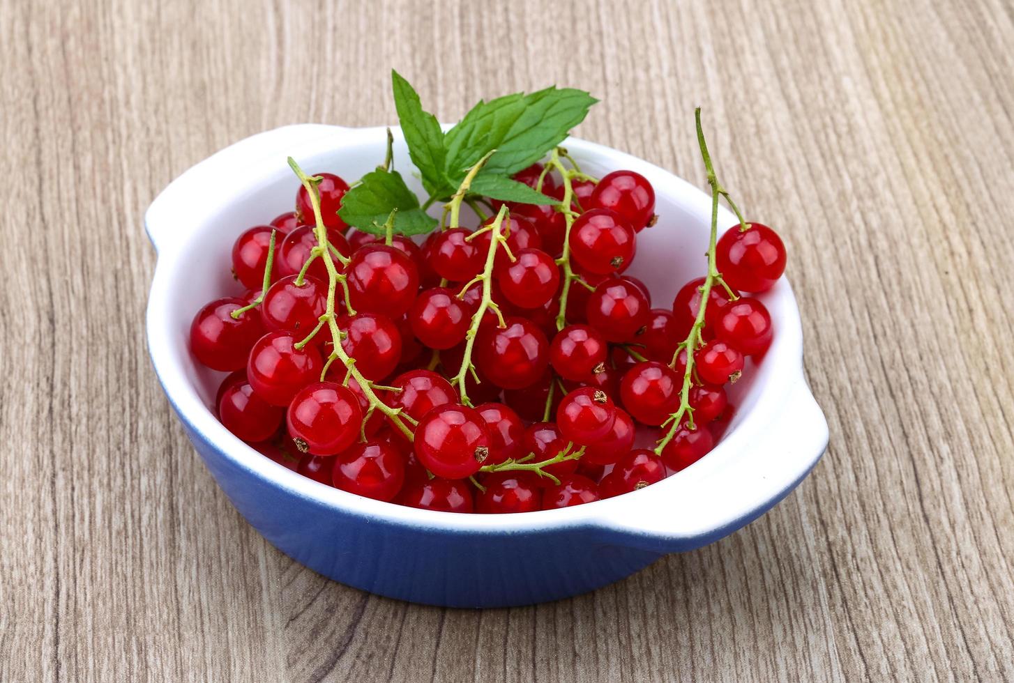 Red currants view photo