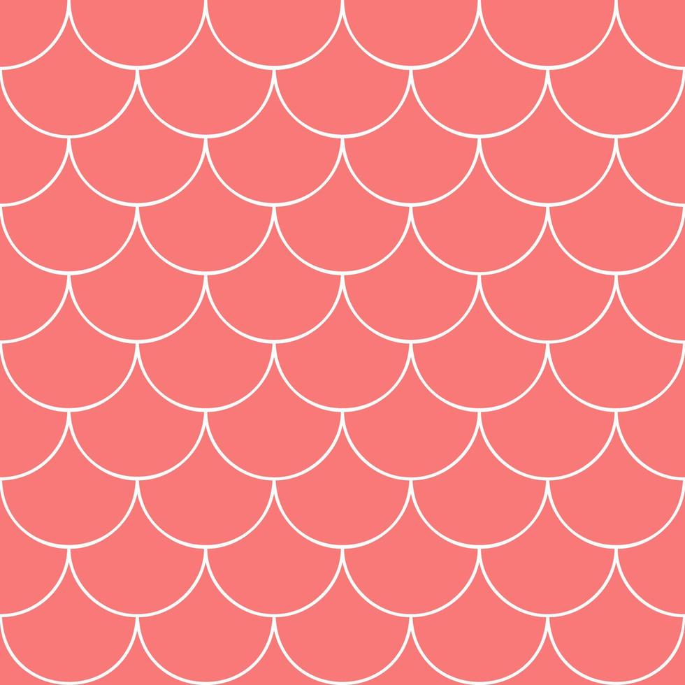 Vector seamless pattern of semicircles on pink background for websites, textile, wrappers, wallpapers