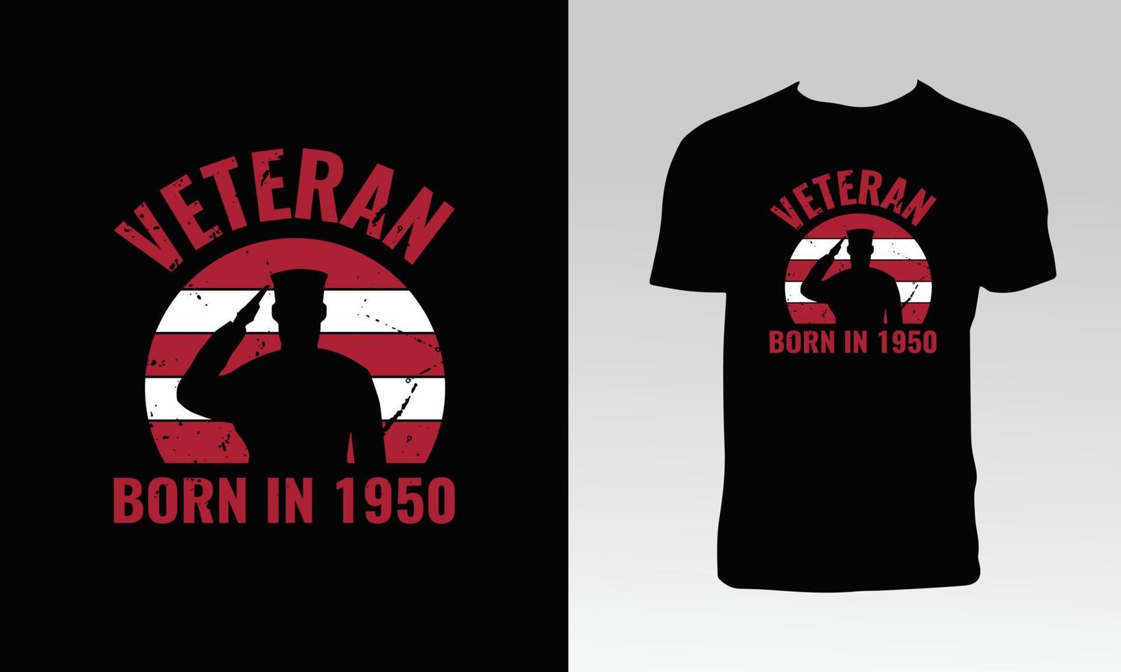 Veteran T Shirt Design vector