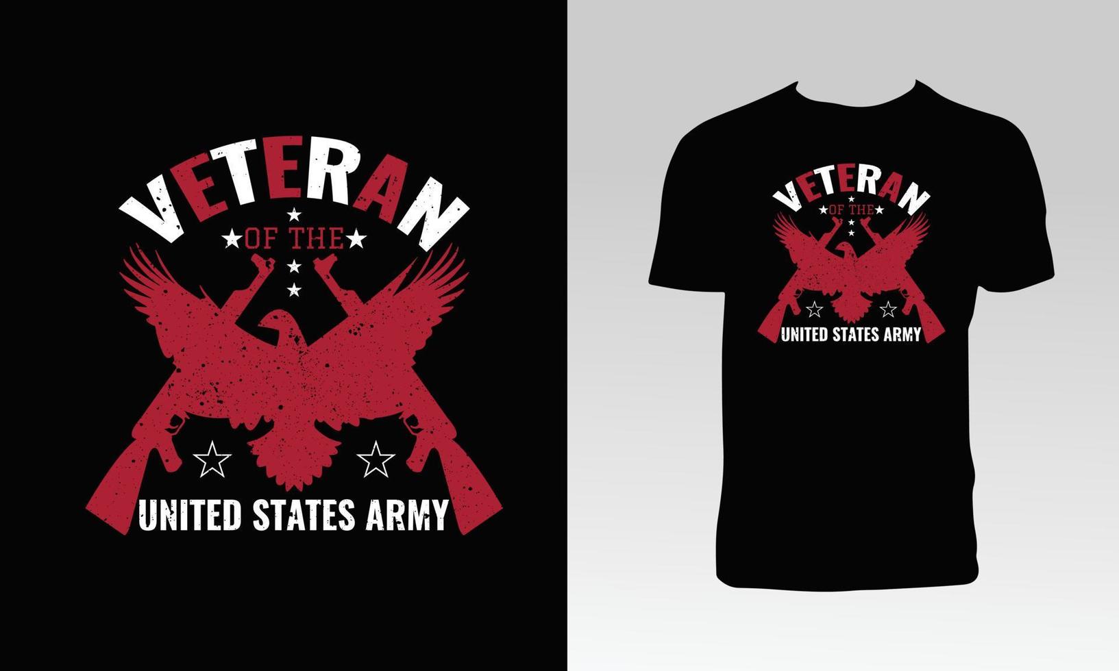 Veteran T Shirt Design vector