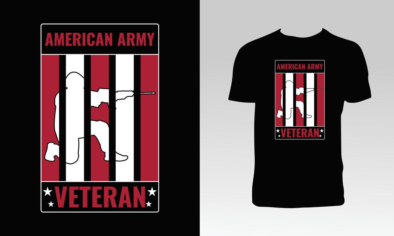 Veteran T Shirt Design vector