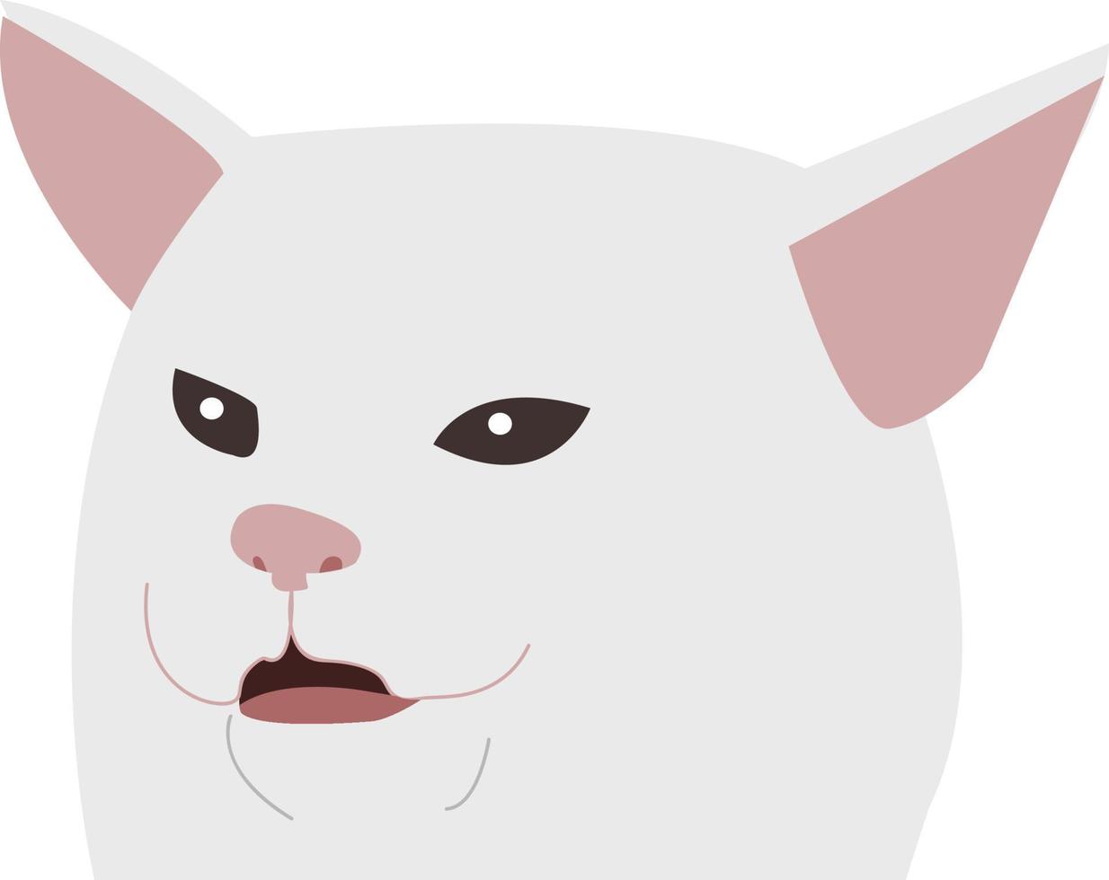 Cat Being Yelled At Icon vector