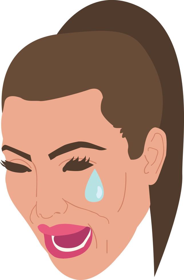 llorando kim k vector