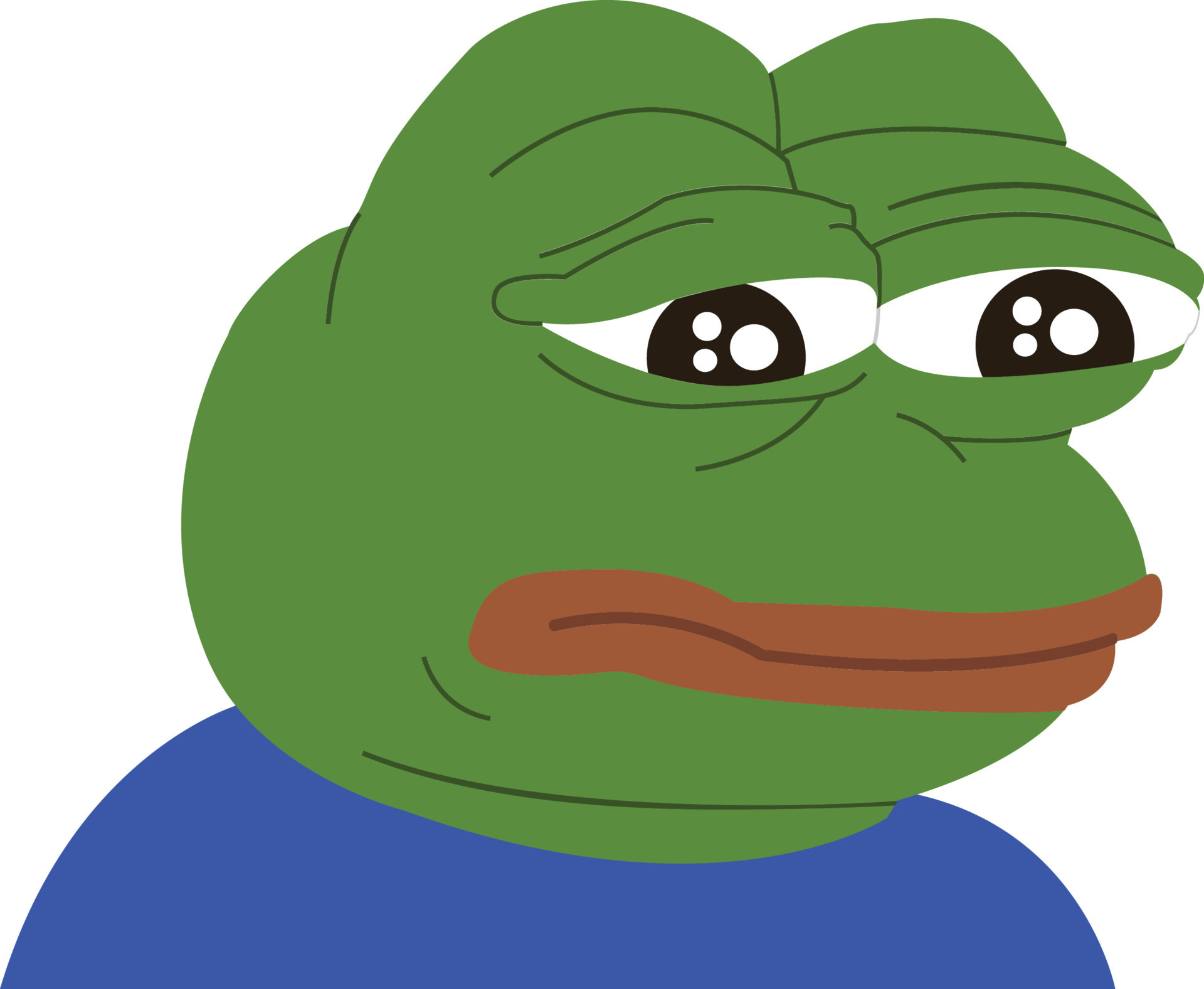 Sad Frog Meme Icon 12721537 Vector Art at Vecteezy