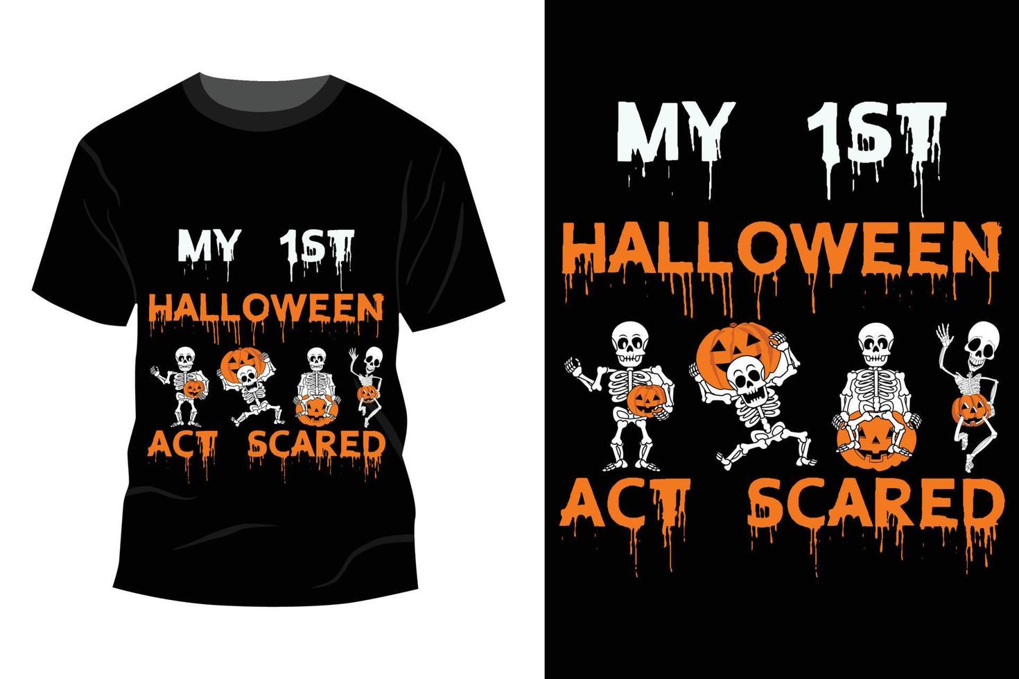 diseño de camiseta de halloween vector