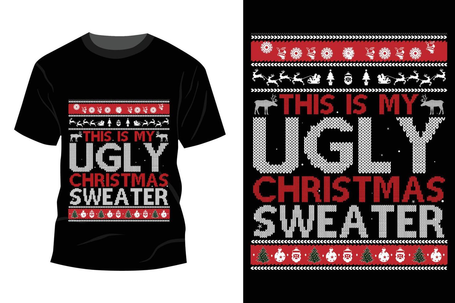 Christmas T-shirt Design vector