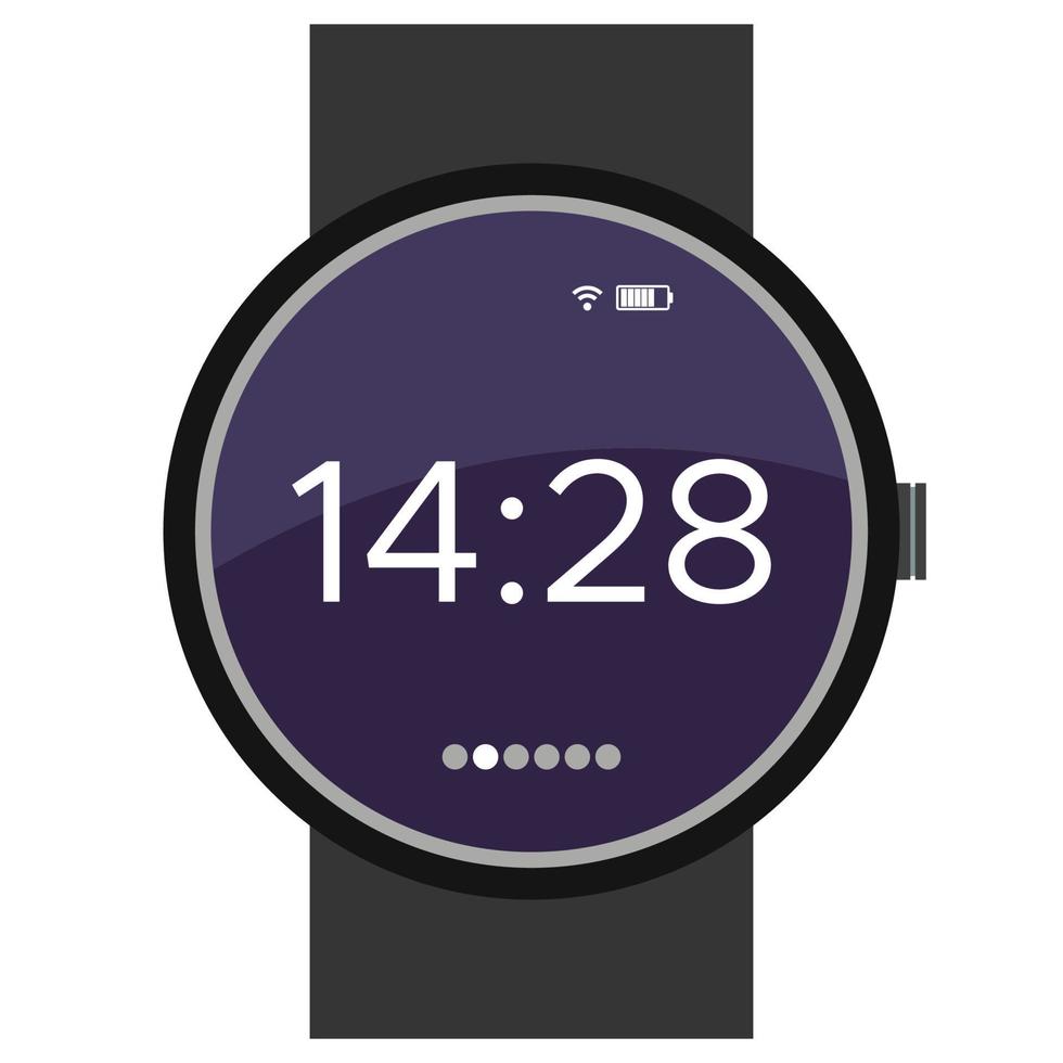 Smart watches device on white background vector