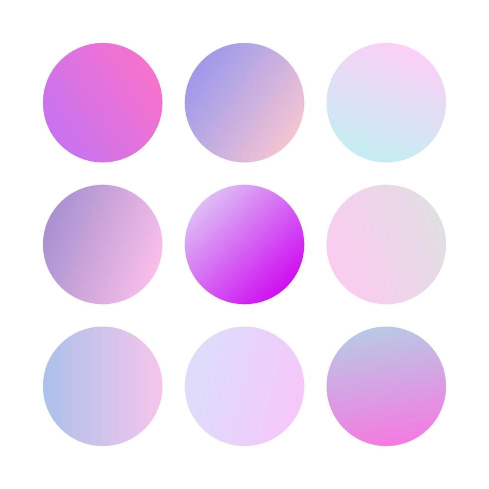 Set of Round Gradients spheres vector