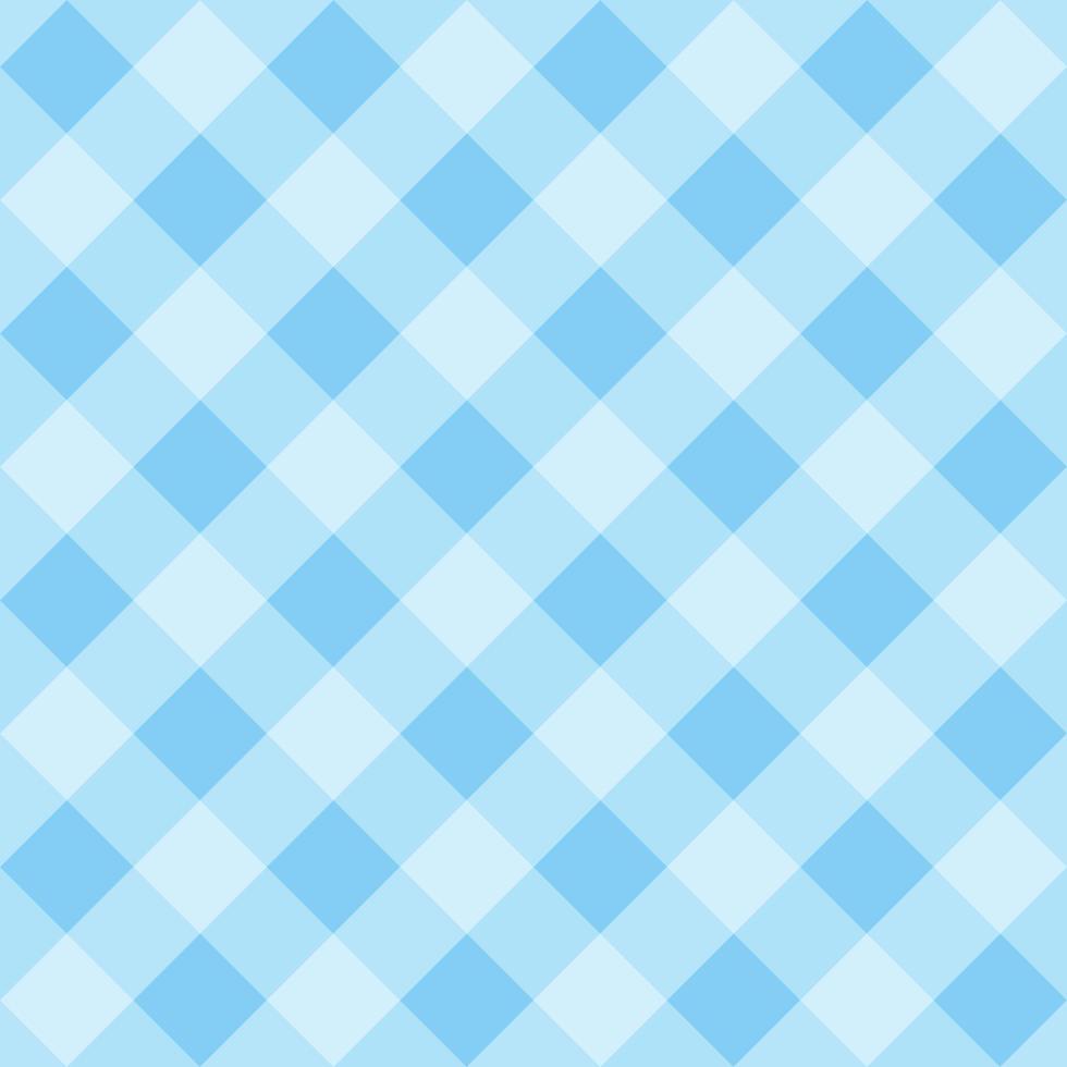 Blue gingham seamless pattern background. vector