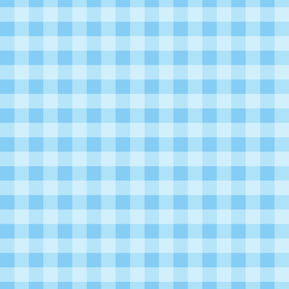 Blue gingham seamless pattern background. vector