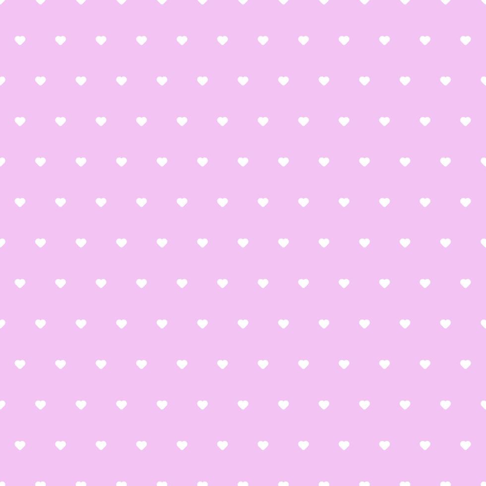 Little heart seamless pattern on pink background. vector