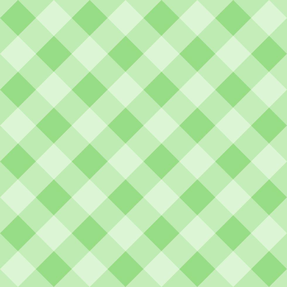 Green gingham seamless pattern background. vector