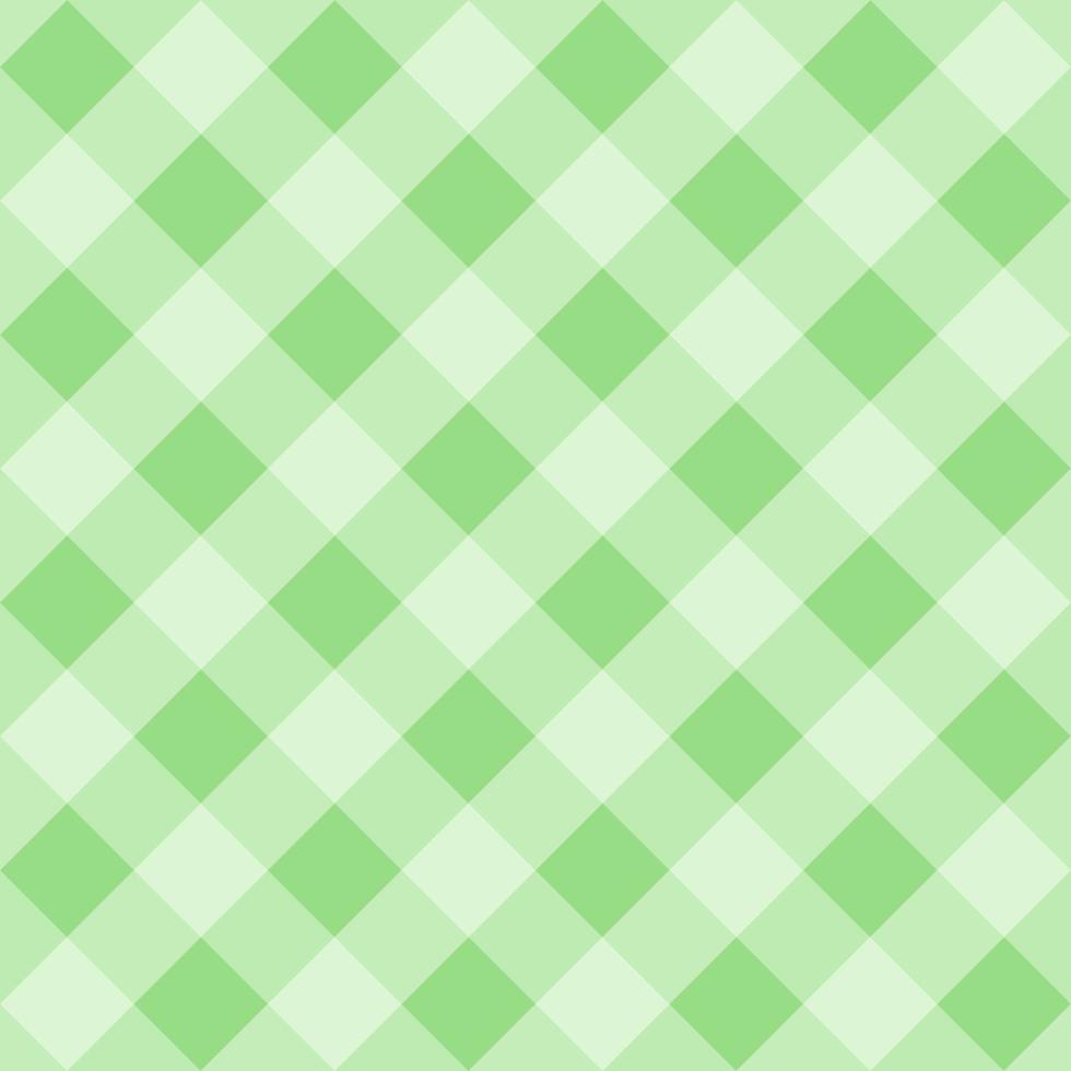 Green gingham seamless pattern background. vector