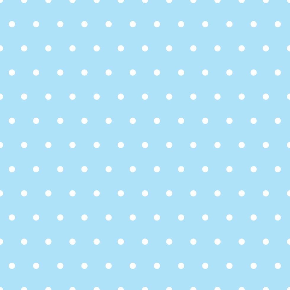 White dot with seamless pattern on blue background. vector
