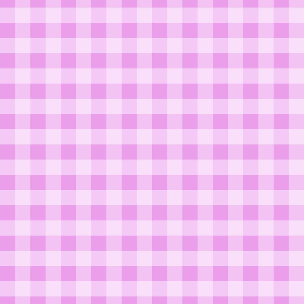 Pink gingham seamless pattern background. vector