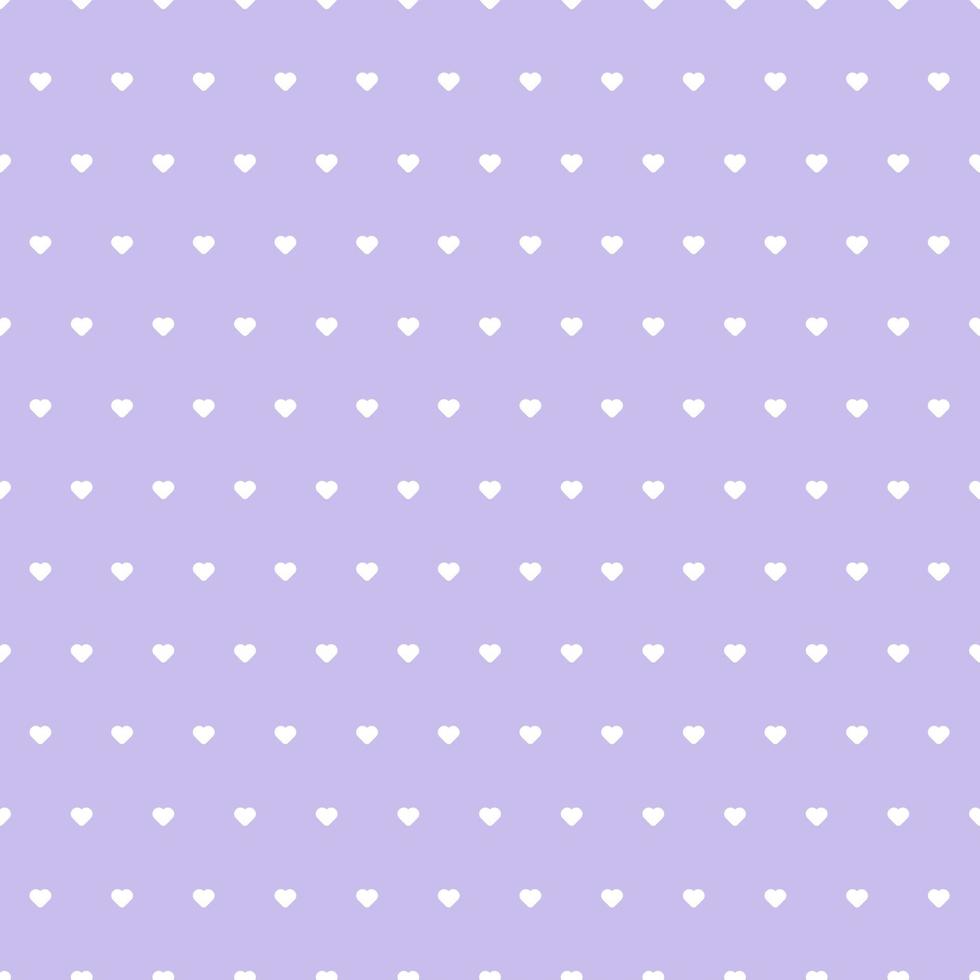Little heart seamless pattern on purple background. vector