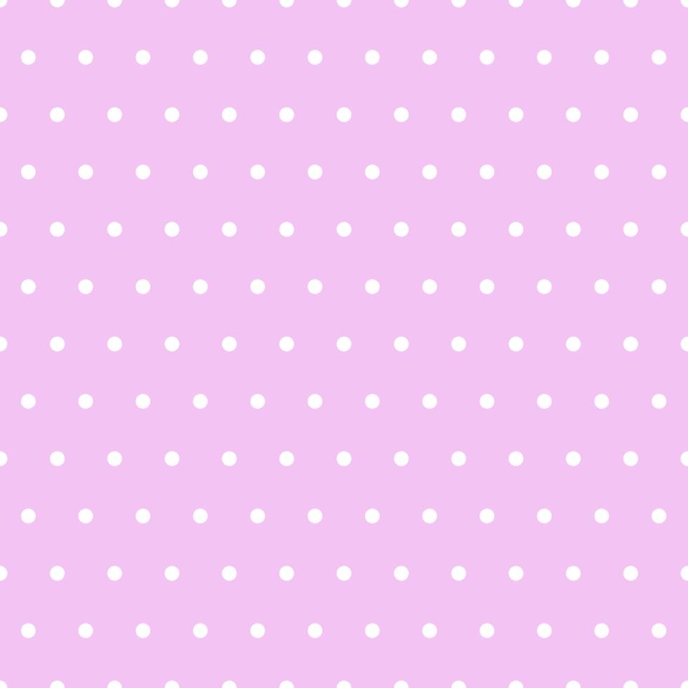 White dot with seamless pattern on pink background. vector