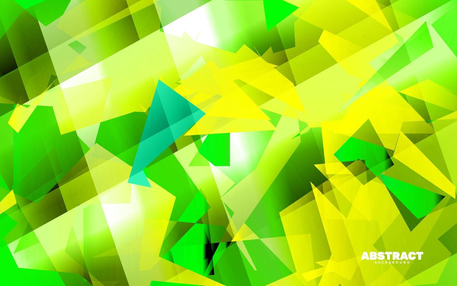 fondo abstracto de color verde y amarillo vector