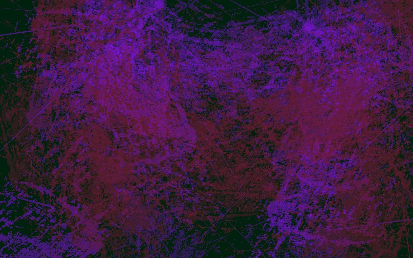 Abstract grunge texture splash paint black and purple background vector
