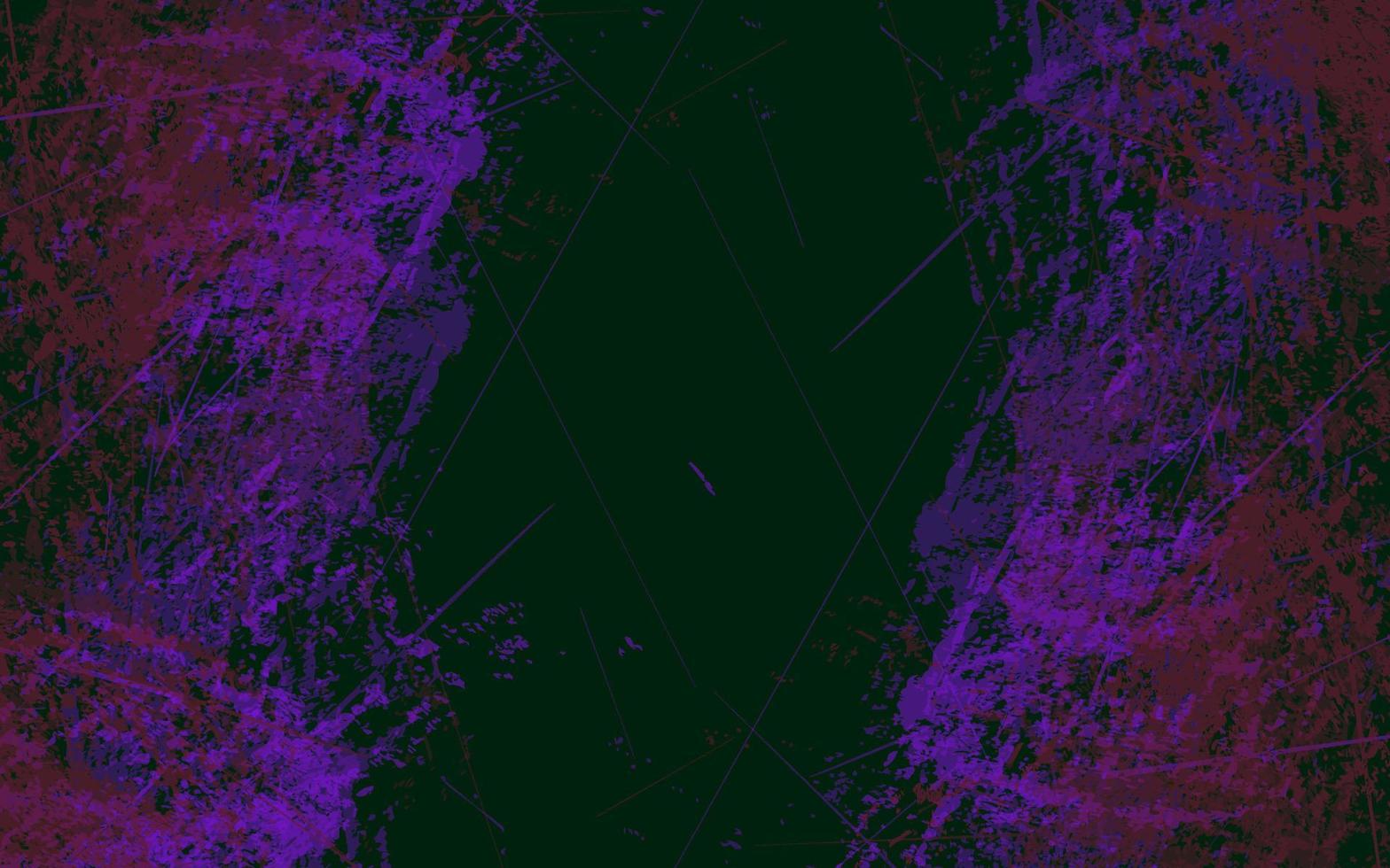 Abstract grunge texture splash paint black and purple background vector