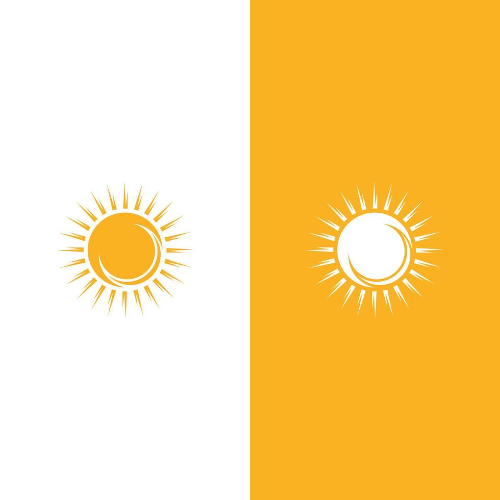 ilustración de logotipo de concepto de sol creativo vector