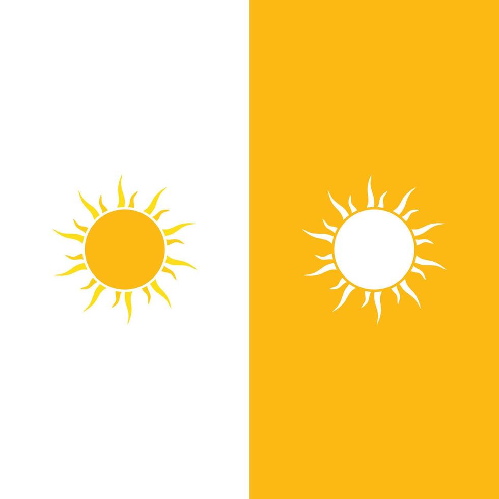 ilustración de logotipo de concepto de sol creativo vector