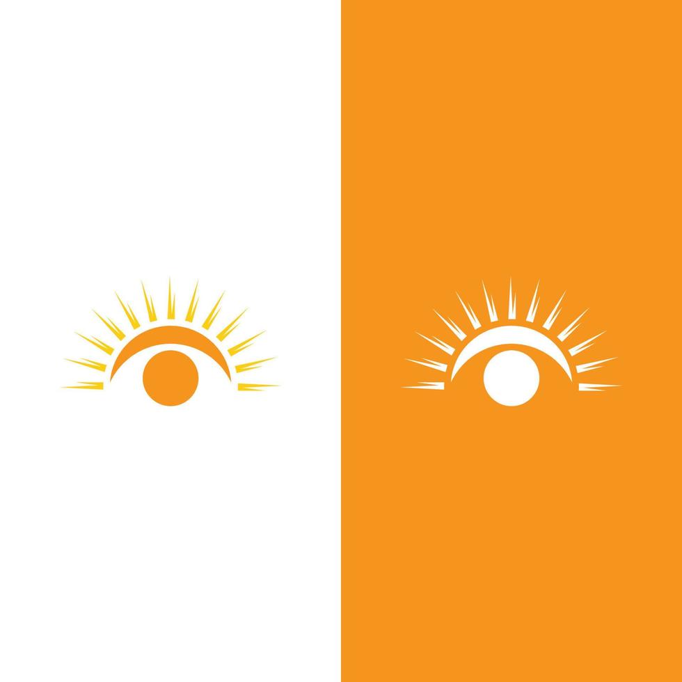 Creative sun concept logo illustration vector