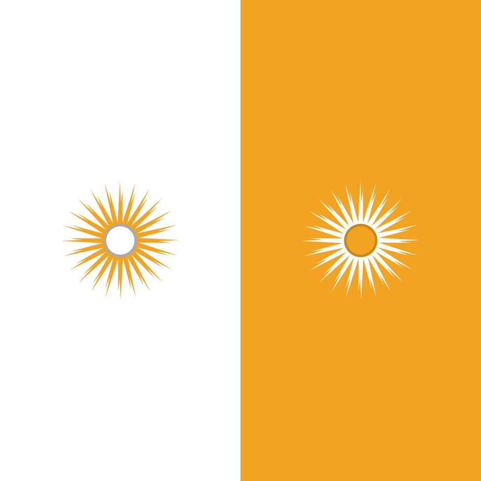 Creative sun concept logo illustration vector